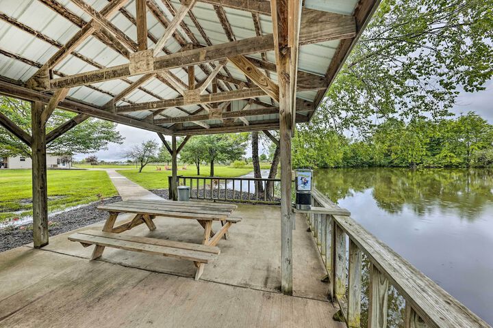 Waterfront Missouri Escape w / Private Pond & Dock!