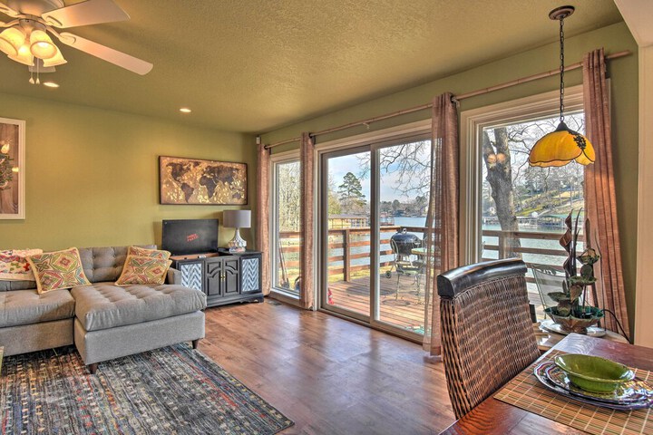 Updated Deck & Dock: Lakefront Home in Hot Springs