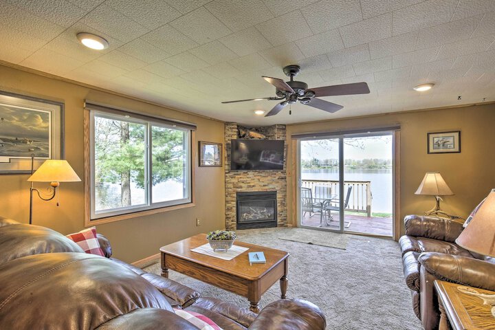 Pet Friendly - Rice Lake Home w / Private Dock!