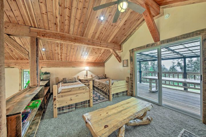 Private Deck & Mtn Views: Family Getaway in Eureka