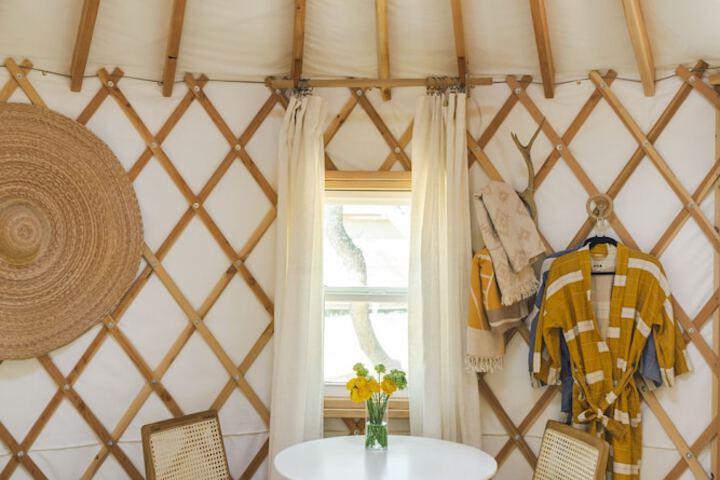 The Peacock Yurt at Camposanto ATX Glamping on Lake Travis