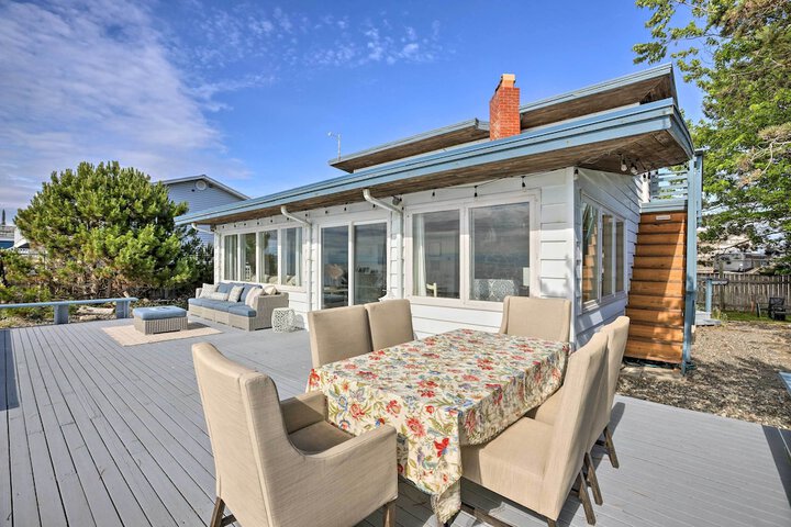 Waterfront Ferndale Home: Deck + Beach Access