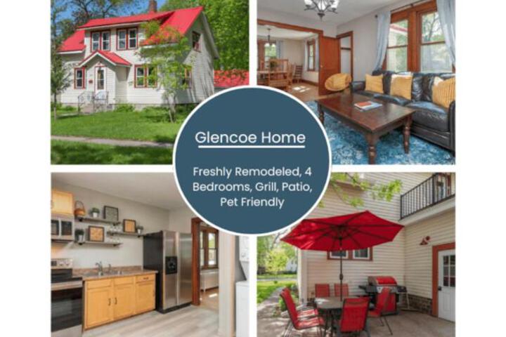 Glencoe-freshly remodeled-pets ok-4 bedrooms-grill