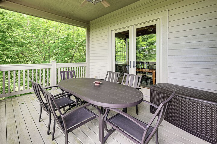 Water Views! Group-friendly Lake Glenville Home