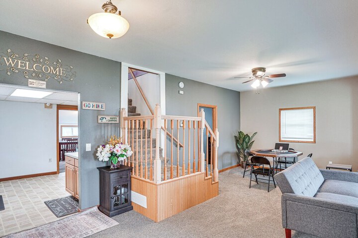 Serene Devils Lake House w / Deck + Fire Pit!