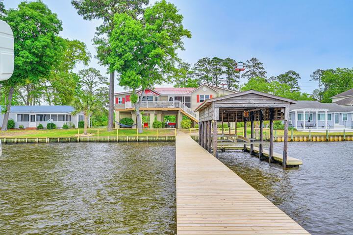 Pamlico River House w / Private Dock & River View!