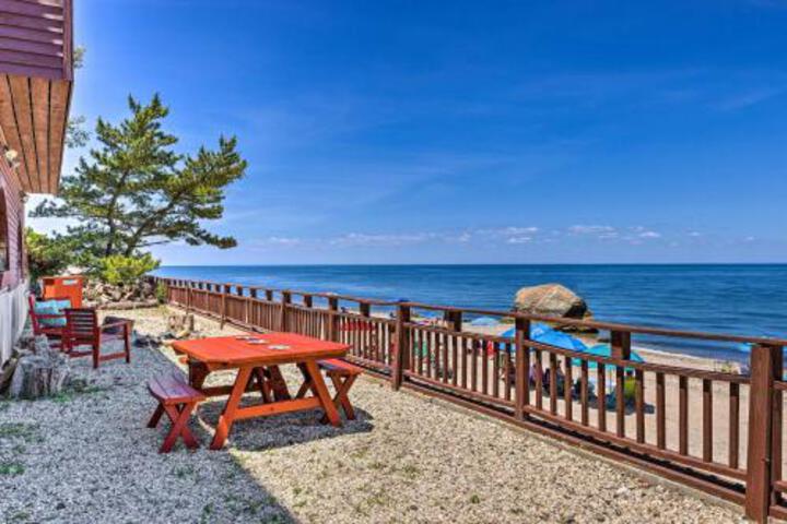 Beachfront Wading River Home with Deck and Grill