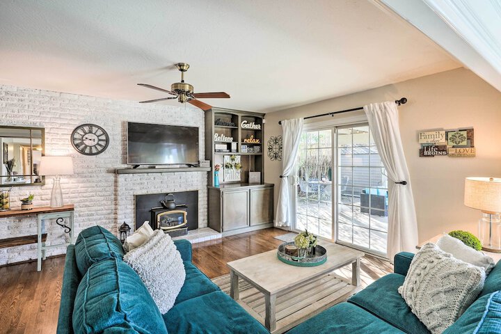 1 Mi to Main Street Sutter Creek: Poolside Oasis!