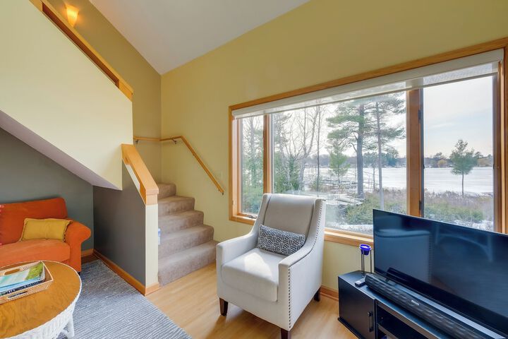 Elk Rapids Condo w / Balcony Overlooking Elk Lake!