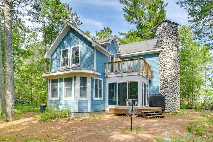 Waterfront Cheboygan Home w / Fire Pit