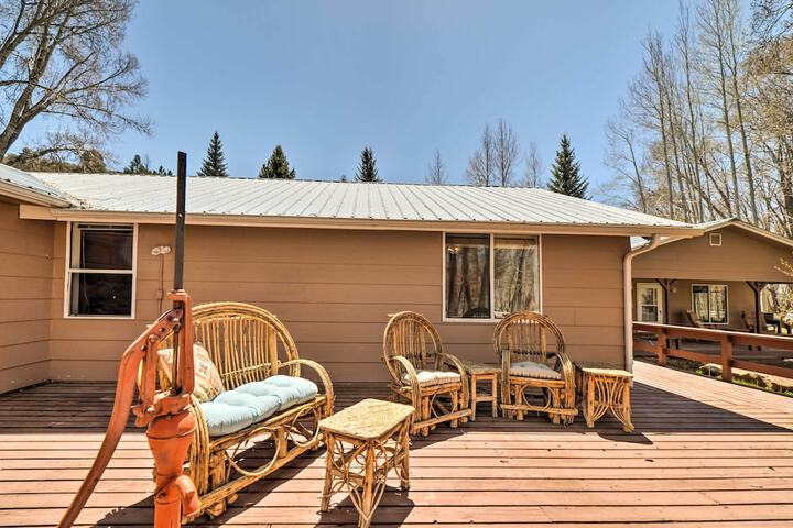 Spacious Mancos Home w / Furnished Deck & Yard!