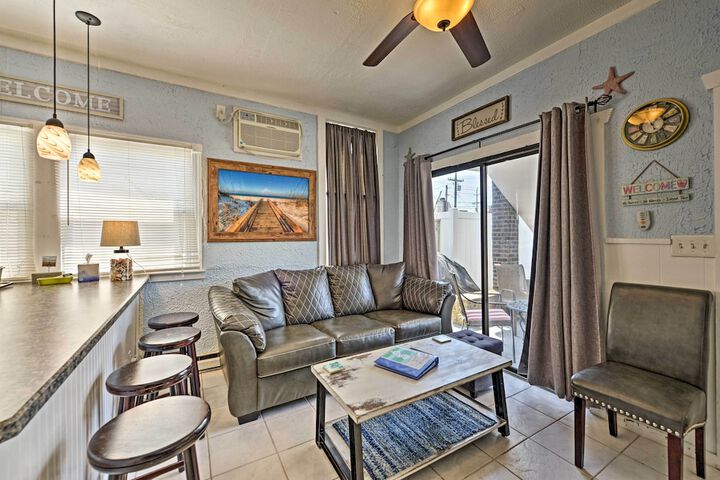 Walk to Beach: Coastal Brigantine Condo w / Patio!