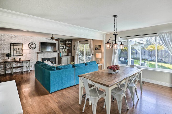 1 Mi to Main Street Sutter Creek: Poolside Oasis!