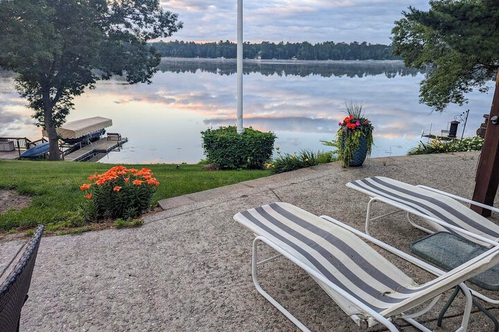 Dock Deck & View: Lakefront Chippewa Falls Studio