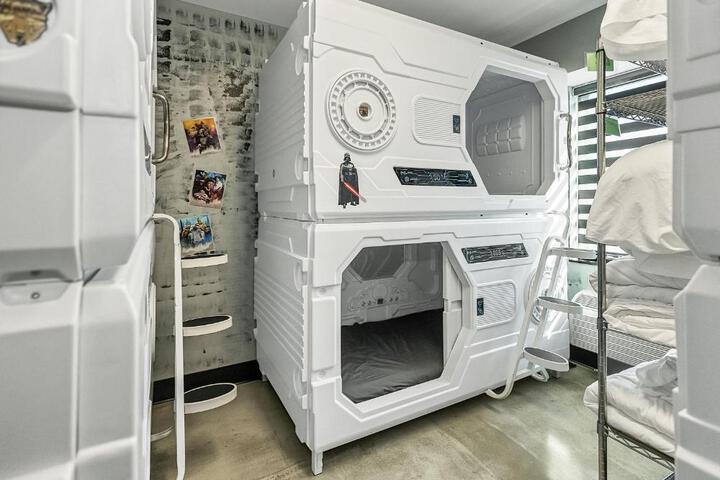 Star Wars themed sleeping pods near St. Louis