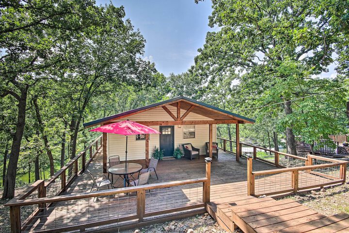 Private Fishing Dock: Grand Lake Home