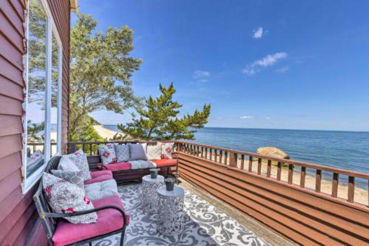 Beachfront Wading River Home with Deck and Grill