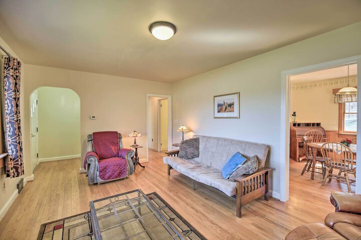 Quaint Creekside Home w / Spacious Deck & Yard