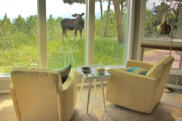 Mountain Views + Hot Tub: Airy Forest Escape!