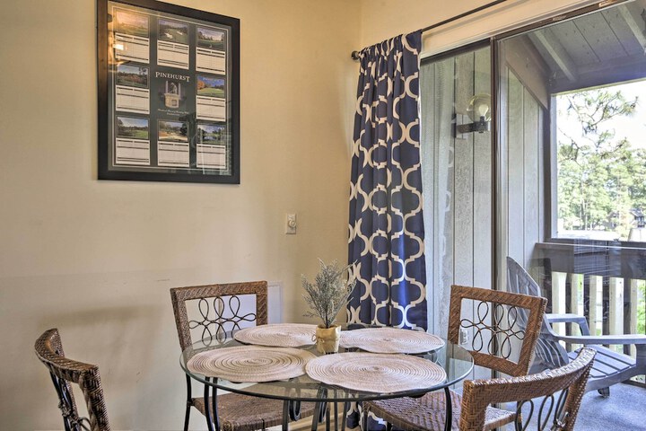 Condo by Pinehurst Golf Course w / Peaceful Patio