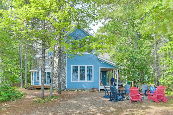 Waterfront Cheboygan Home w / Fire Pit