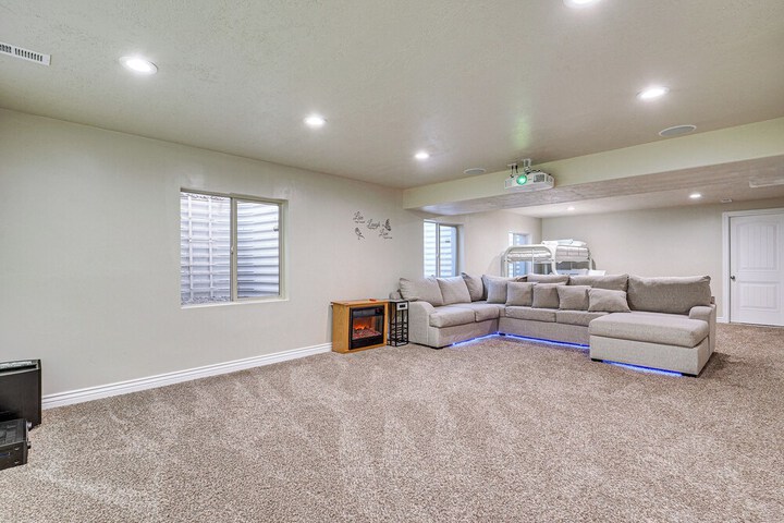 Home Theater & Patio: South Jordan Basement Unit