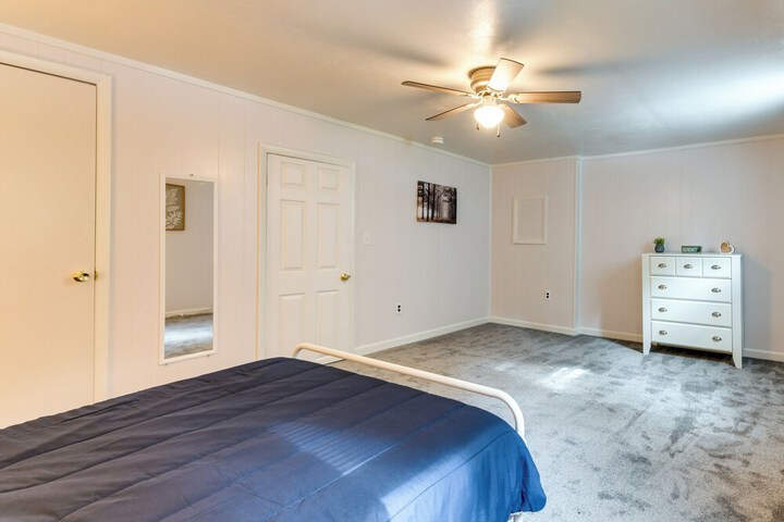Steps to Crystal Lake: Spacious Retreat w / Views