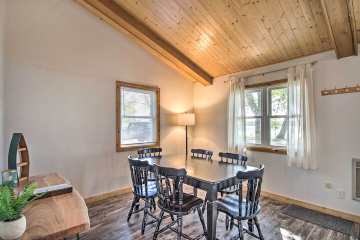 Waterfront Onamia Retreat w / Dock & Fire Pit!