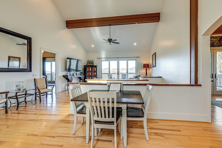 Water Views! Group-friendly Lake Glenville Home