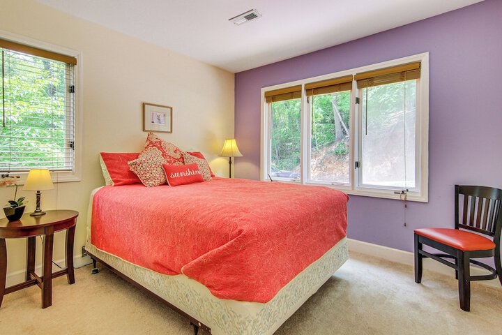 2-story Deck: Waterfront Lake Lure Home!