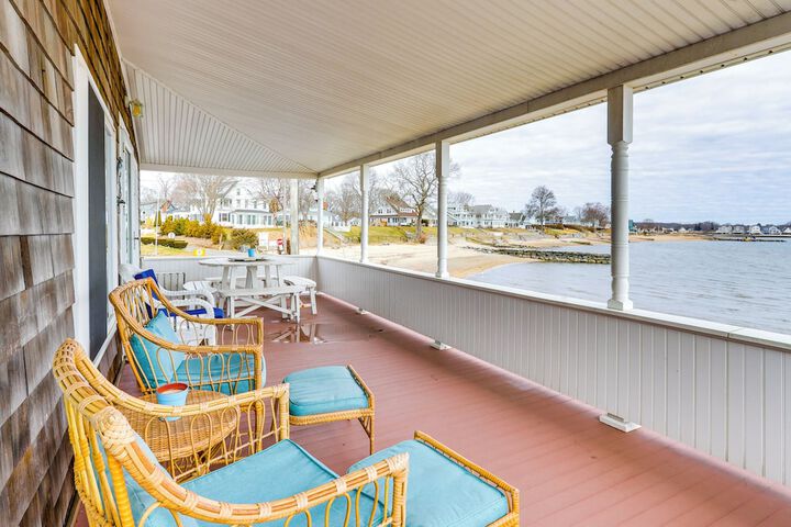 Dreamy Waterfront Westbrook Home on Private Beach