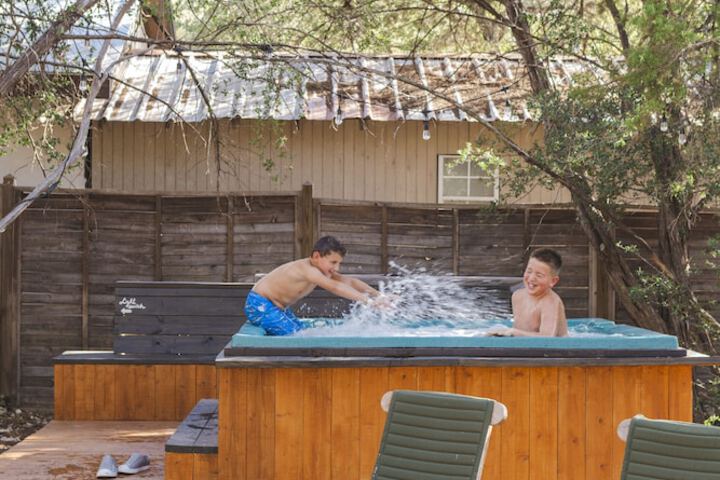 The Peacock Yurt at Camposanto ATX Glamping on Lake Travis