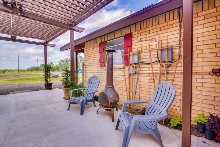 Classy San Benito Vacation Rental With Chiminea!