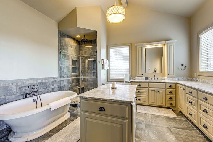 Water Views! Group-friendly Lake Glenville Home