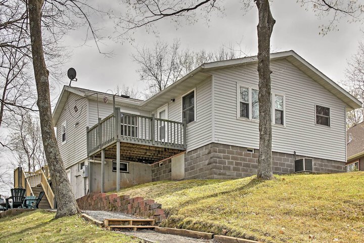 Cozy Balsam Lake Home: Deck Private Dock + Kayaks