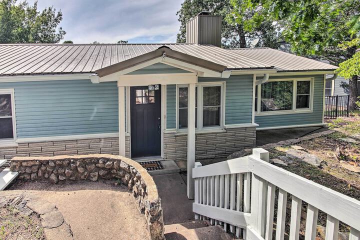 Dock Deck & Boat Slip: Lakefront Eucha Home