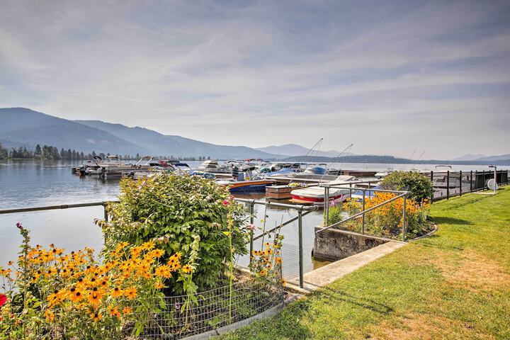 Lake Pend Oreille Condo w / Porch & Mountain View!