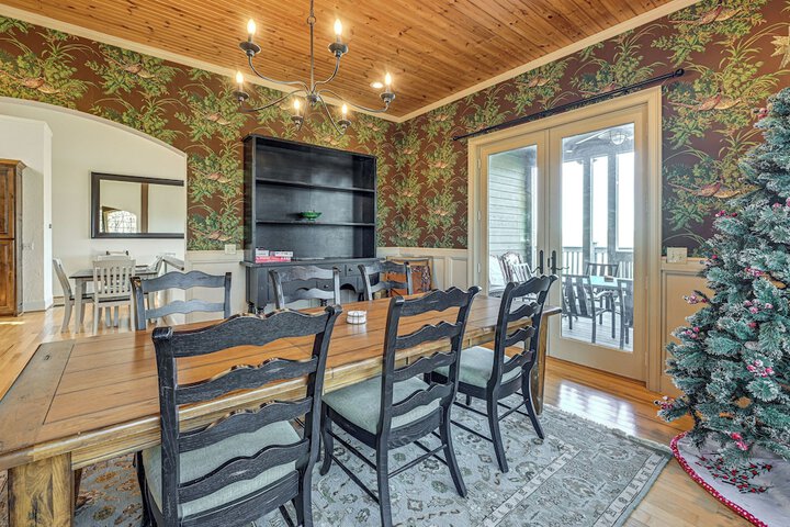 Water Views! Group-friendly Lake Glenville Home