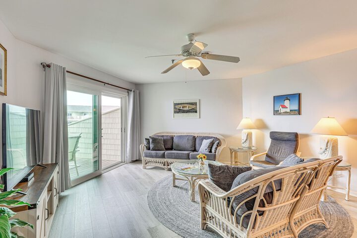 Oak Island Beachfront Condo w / Community Pool