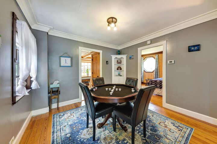 Waterfront Fox Lake Vacation Rental w / Fire Pit!