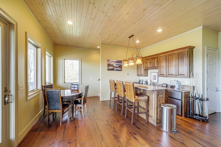 Water Views! Group-friendly Lake Glenville Home