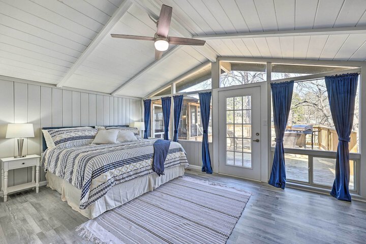 Private Dock & Deck: Lakefront Hot Springs Home!