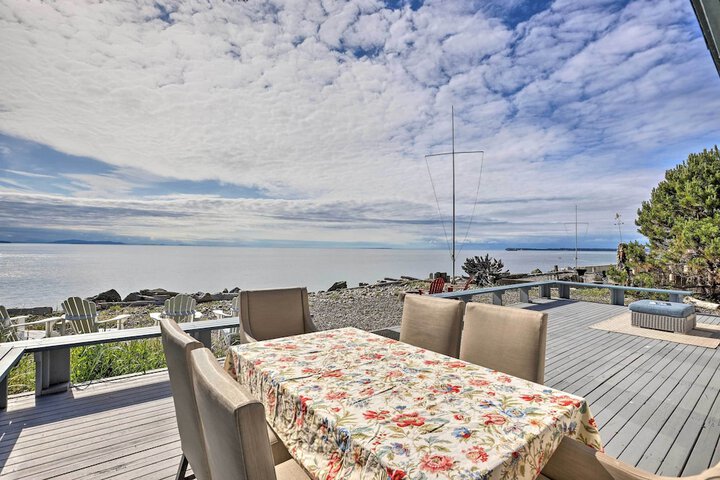 Waterfront Ferndale Home: Deck + Beach Access