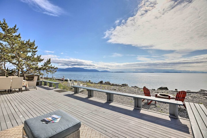 Waterfront Ferndale Home: Deck + Beach Access