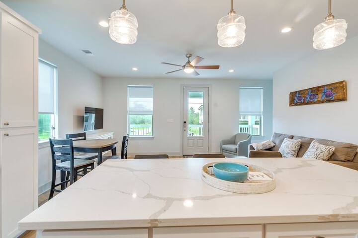 Modern Waveland Home w / Deck - Walk to the Beach!