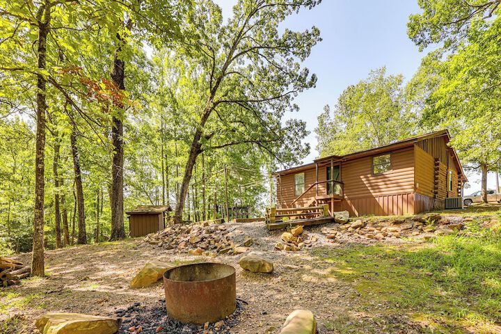 Arkansas Log Cabin Rental Near Lake Greeson!