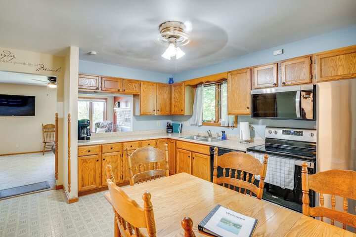 Waterfront Fond du Lac Home on Deneveu Lake!