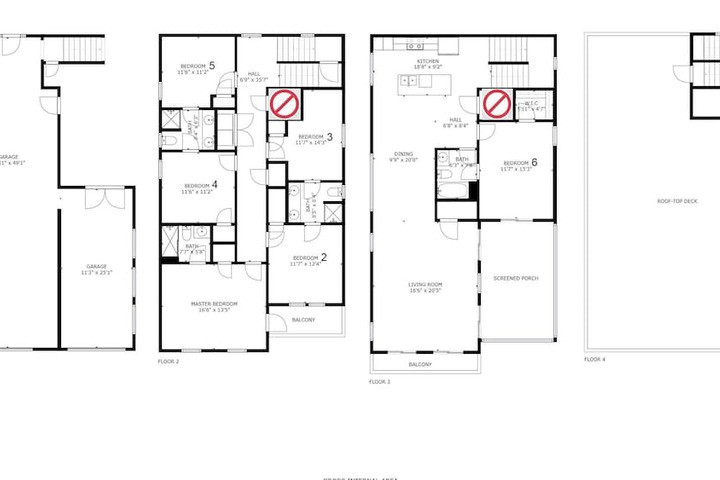 1 Block to Beach Newly Renovated 6bdr w / Rooftop Views Sand Dune by Avantstay