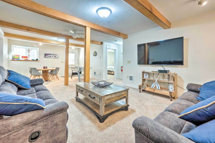 Fire Pit & Bay Views: North Bend Home!