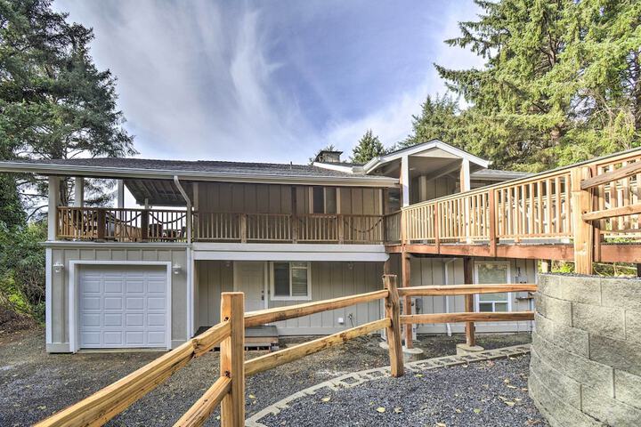 Coastal Washington Getaway: Walk to Beach!